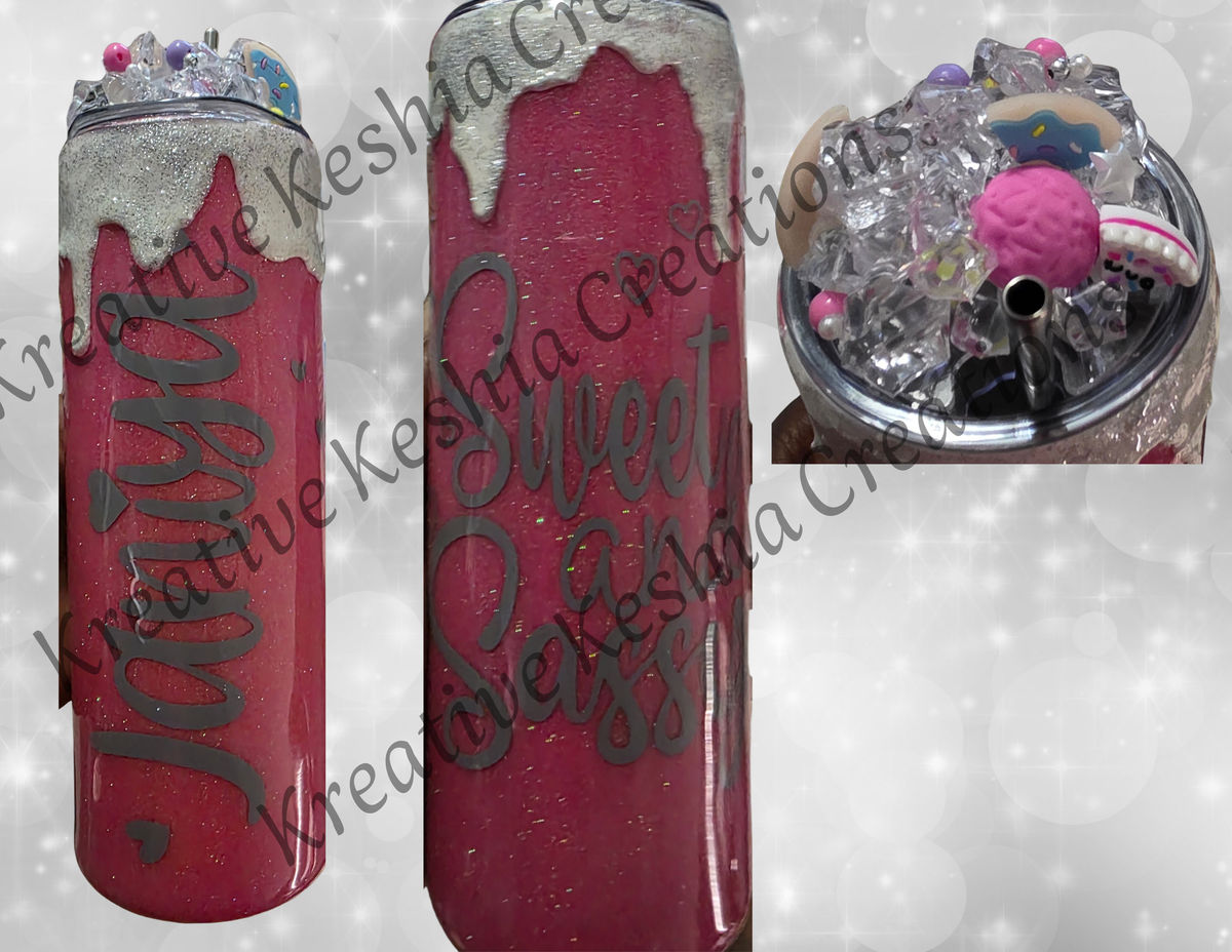 Sweet and Sassy Tumbler with Removable Topper