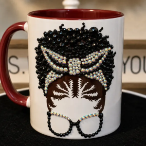 Bling Afro Puff Mug
