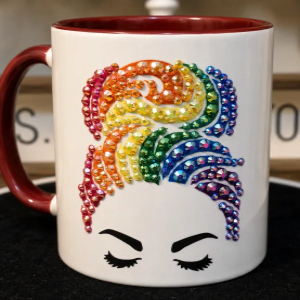 Rainbow Hair Bling Mug