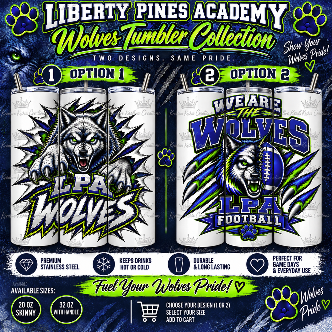 Liberty Pines Academy Wolves Tumbler Collection