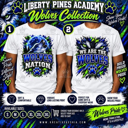 Liberty Pines Academy Wolves Collection – Custom T-Shirts