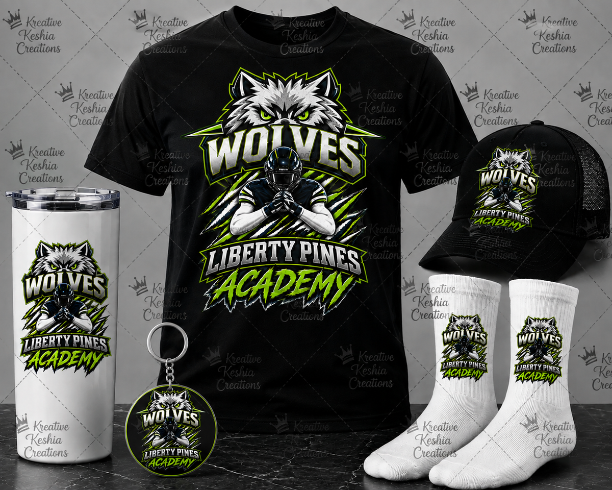 Liberty Pines Academy Wolves Spirit Wear Collection