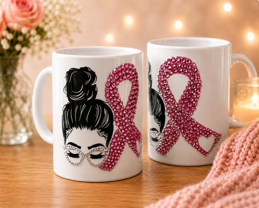 Breast Cancer Ribbon Mug