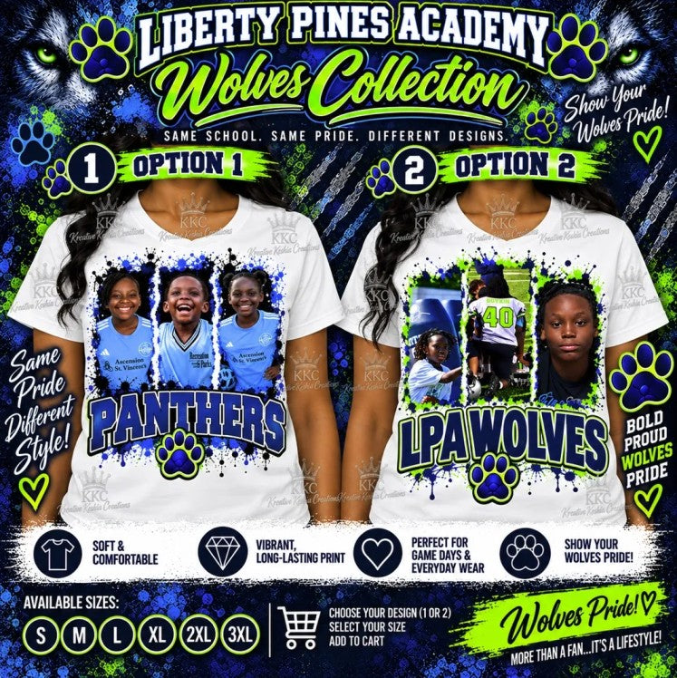 🐺 LPA Wolves Custom Photo T-Shirts