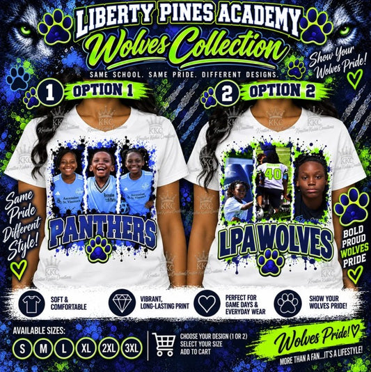 🐺 LPA Wolves Custom Photo T-Shirts