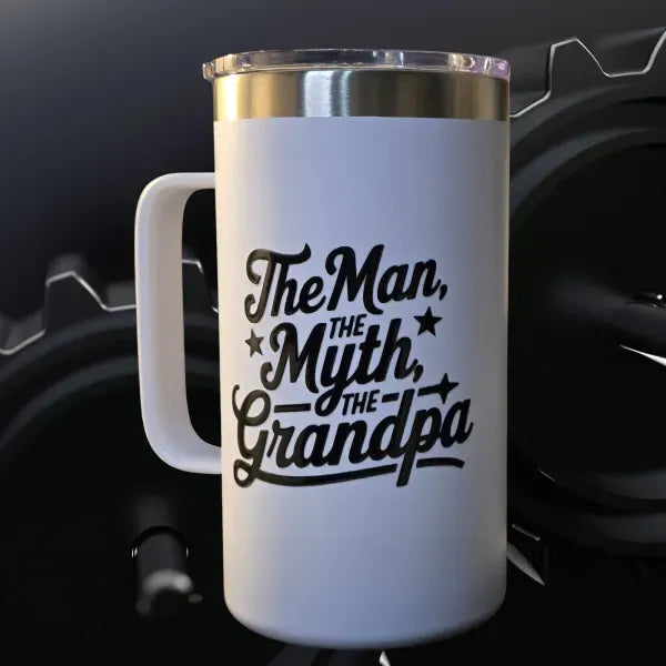 THE MAN THE MYTH THE GRANDPA 15oz TUMBLER