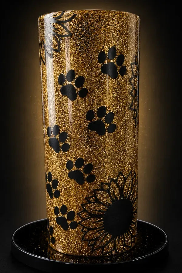 Sunflower Glitter Tumbler