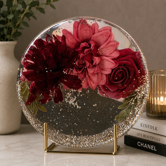 FLORAL RESIN TRAY