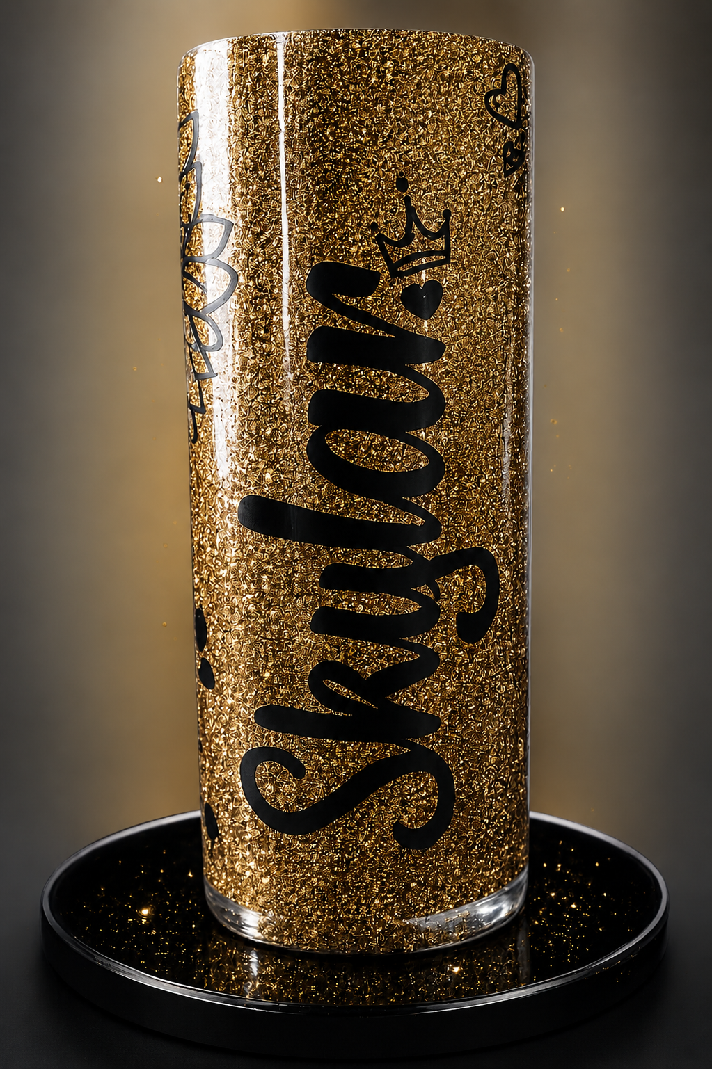 Sunflower Glitter Tumbler