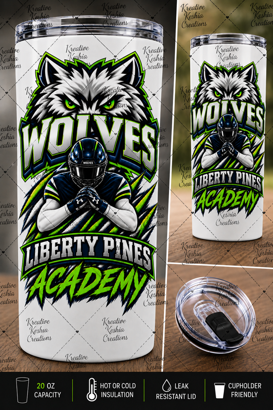 Wolves Liberty Pines Academy Tumbler