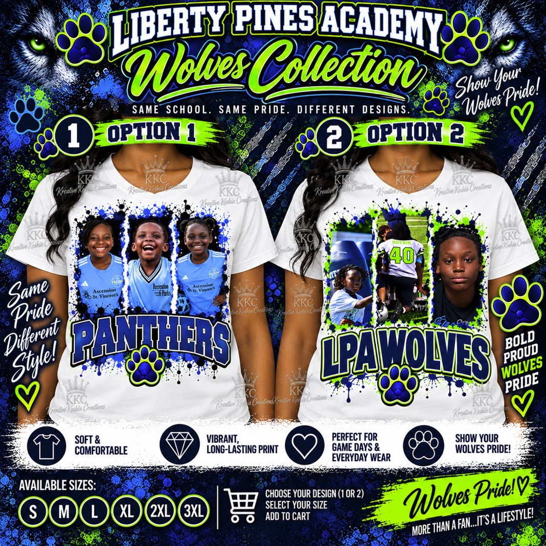 Liberty Pines Academy Wolves Custom T-Shirts